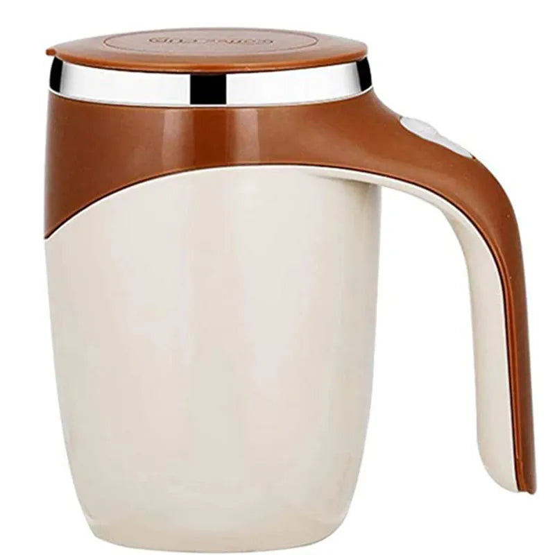Taza de café automática con agitación magnética para el hogar, oficina y viajes, vaso mezclador eléctrico de acero inoxidable, taza de café de auto-mezcla